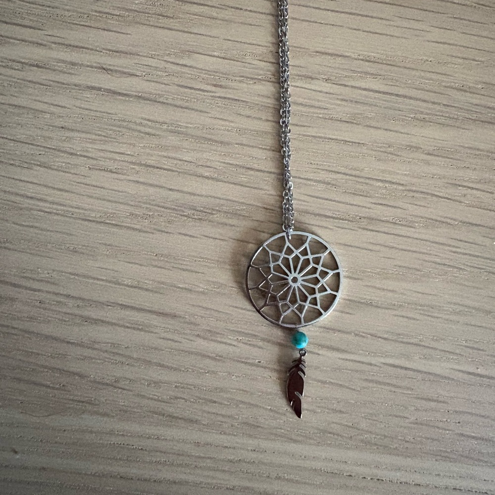 Silver Dream catcher pendant